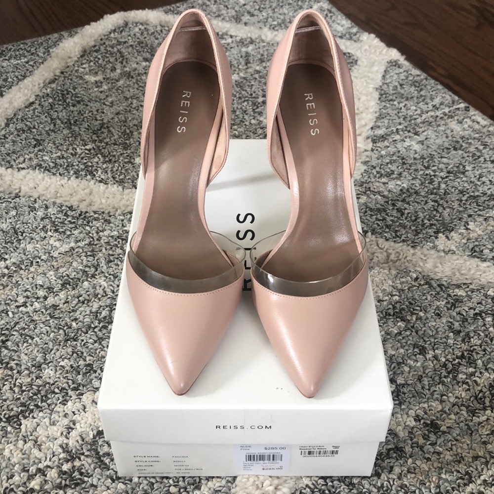 Reiss Leather Nude Heels
